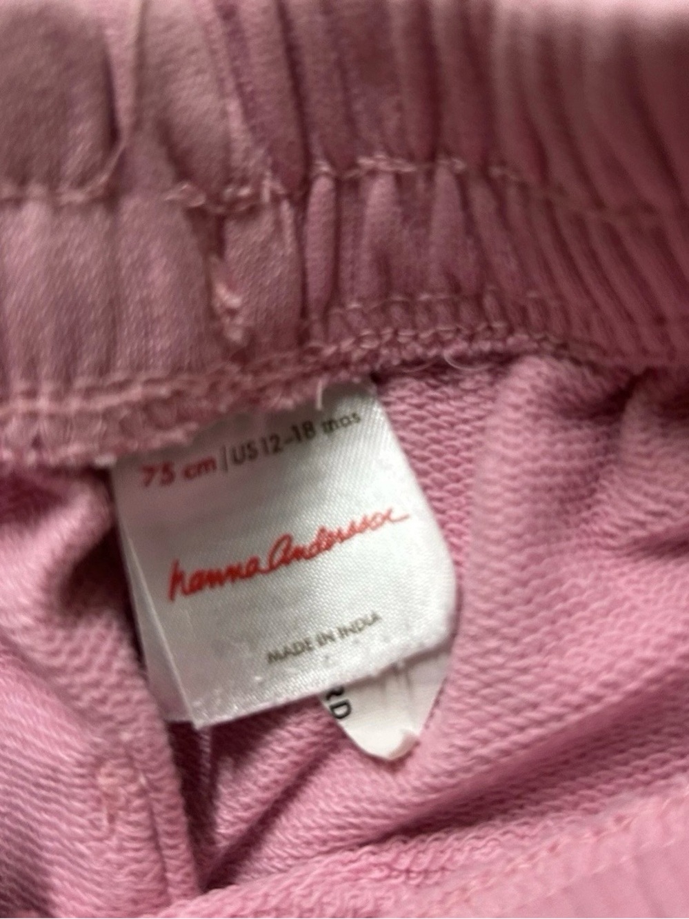 Toddler Girl Hanna Andersson Pink Matching Set Size 12-18 Months - Picture 2 of 4